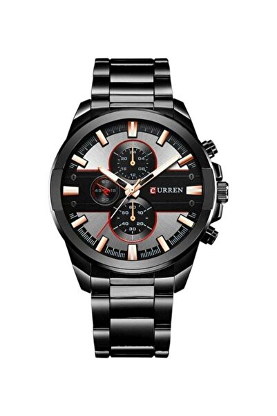 Curren Men's Water Resistant Chronograph Wrist Watch 8274 - 42 mm - Black