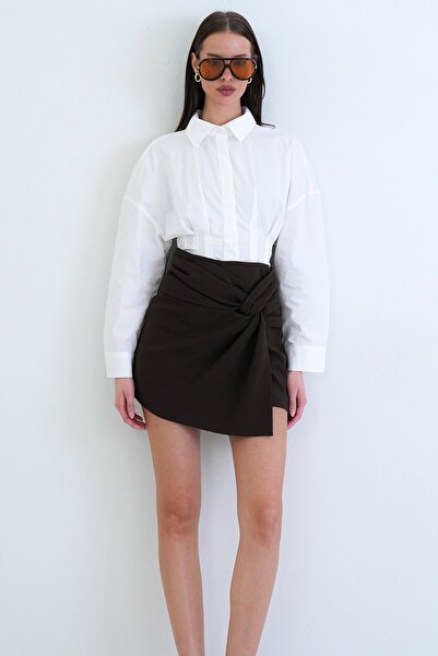 VAGGON High Waist Mini Shorts Skirt