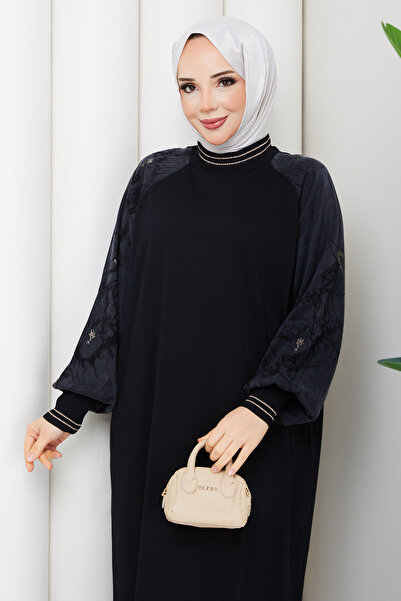 Pamuk Butik Women's Silk Kupra Glittery Stripe Detailed Mercerized Knitwear D...