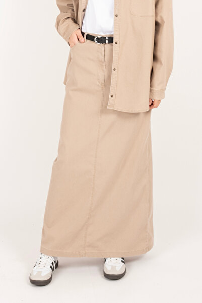 Vauva Jeans skirt with pocket detail, slim jeans skirt