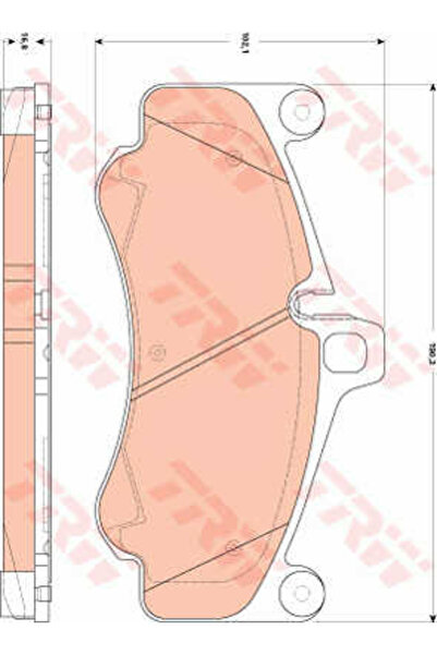 TRW Set plăcuțe de frână, frână cu disc GDB1863