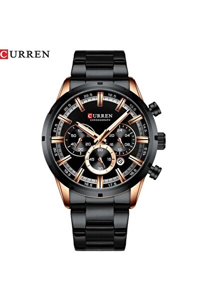 Curren Men's Quartz Watch Waterproof,Luminous Hands ,Stainless Steel Strap,83...