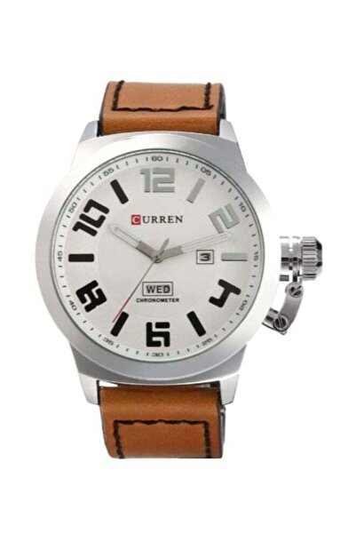 Curren Men's Water Resistant Chronograph Watch 8270 - 48 mm - Brown