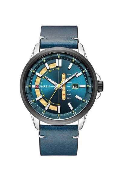 Curren men Water Resistant Analog Watch 8307 - 41 mm - Blue