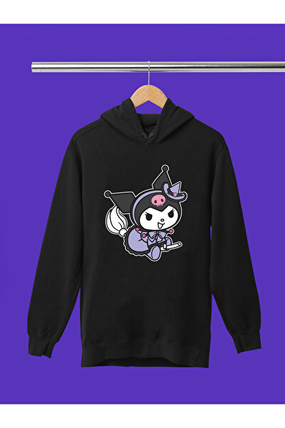 MAGORS سويت شيرت للأطفال بغطاء للرأس مطبوع عليه KUROMI، مصنوع من 3 خيوط بجودة...