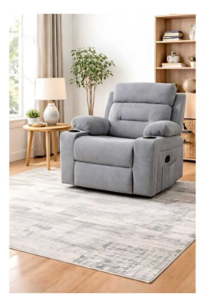 Arnohome Brown rocking and swivel recliner chair – large size | Luxurious mod...