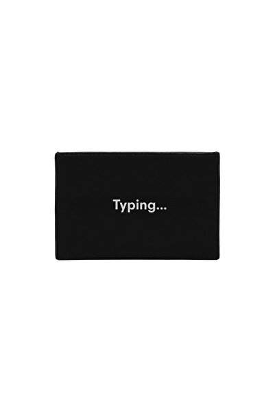Desa Typing KeinxDesa Μαύρη Δερμάτινη Θήκη Καρτών