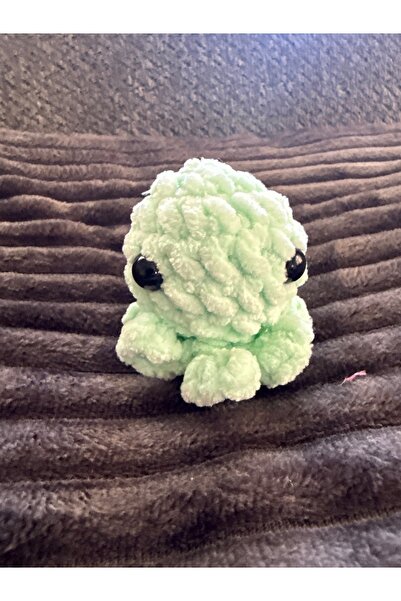 amigurumibaby سلسلة مفاتيح منسوجة من القطيفة على شكل أخطبوط أميجورومي