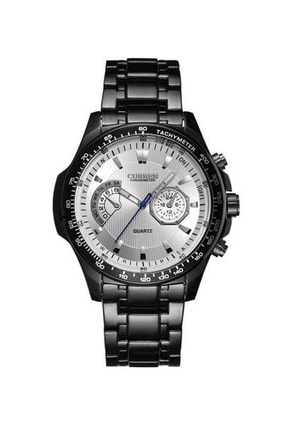 Curren Men's Water Resistant Analog Watch 8020 - 43 mm - Black
