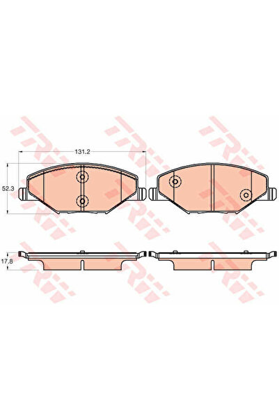 TRW Set plăcuțe de frână, frână cu disc GDB2027