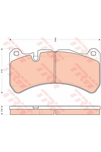 TRW Brake Pad Set, disc brake GDB1739