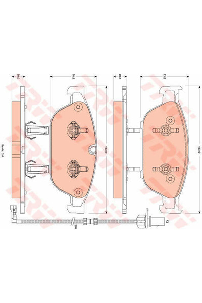 TRW Σετ Placute Frana,Frana Disc Gdb1883 Audi A6 Allroad C7/A6 C7/A6 C7 Avant...
