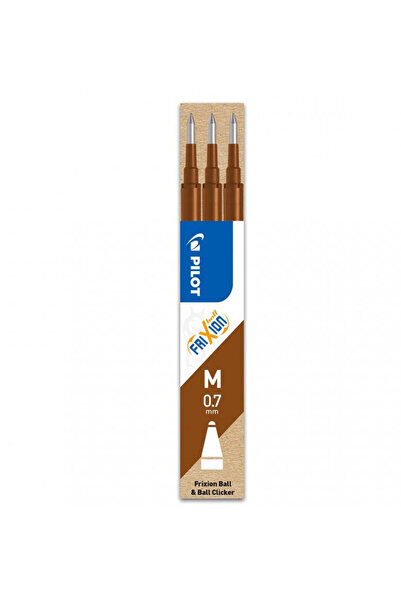 Pilot Roller Refill 0.7mm Brown 3/Set Frixion