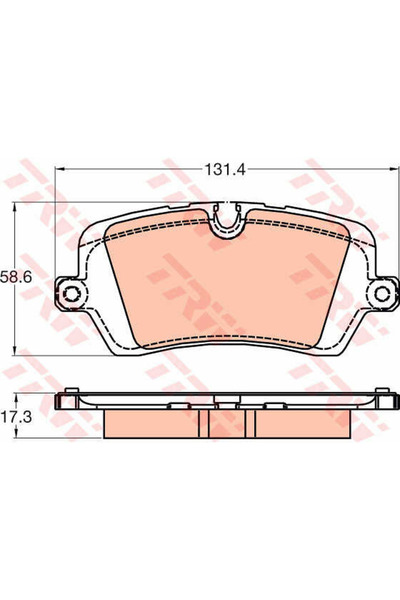 TRW Brake Pad Set, disc brake GDB2029