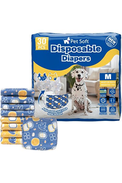FOXMAG24 Disposable dog diapers, adjustable, female, M (22-42 CM)