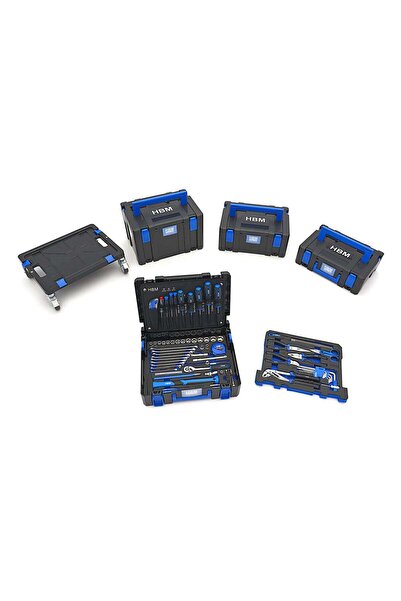 HBM Machines Σετ Εργαλειοθήκες Με Πλατφόρμα Μεταφοράς 105Τμχ HBM