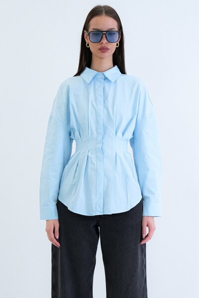 VAGGON Shirring Detailed Shirt