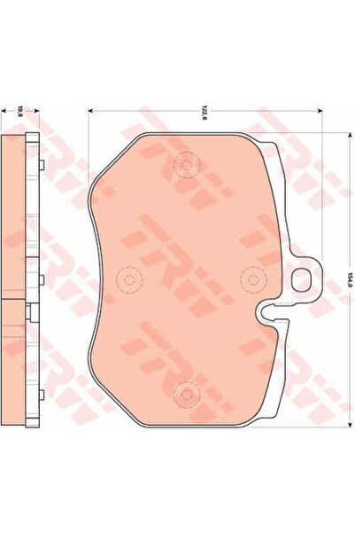 TRW Σετ τακάκια φρένων, δισκόφρενο Gdb1848 Audi A6 C6/A6 C6 Avant/Q7