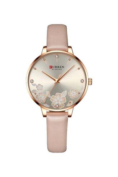 Curren Women's Water Resistant Analog Watch J-4896P - 35 mm - Pink