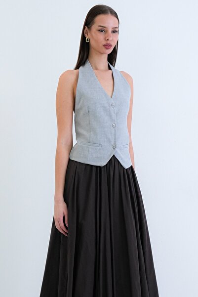 VAGGON Button Closure Classic Vest