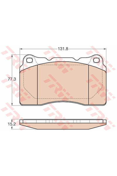 TRW Brake Pad Set, disc brake GDB2007