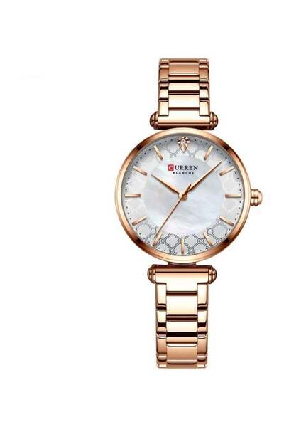 Curren Women's Water Resistant Analog Watch J-4802RG - 31 mm - Rose Gold