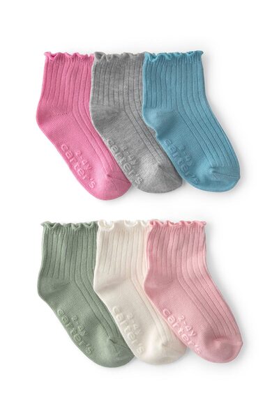 Carter's Little Girl's 6-Piece Socks Set 2 Years-4 Years Multi-Colored