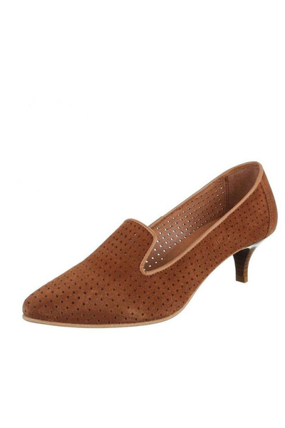 DLY Pantofi din piele naturală Dinago P005, culoare maro,