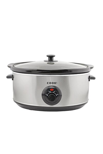 COOK-IT Slow Cooker 320W stainless steel, 6.5L, Ceramic Bowl, Temperature con...