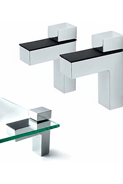 SHOPIX Set 2 x suport raft, Aliaj de zinc, 82 x 65 x 24 mm