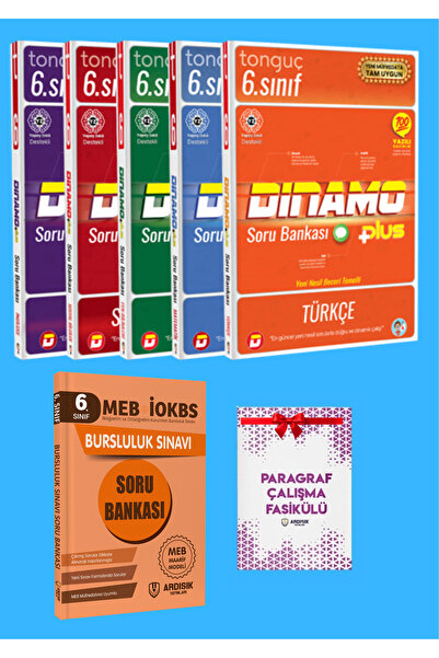 Tonguç Yayınları 6. Sınıf Dinamo Tüm Dersler Soru Bankası Set + Bursluluk Sın...