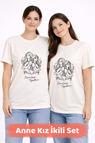 FANA Women's Day & Mother's Day Gift Strong Women Mom Girls T-Shirt Set