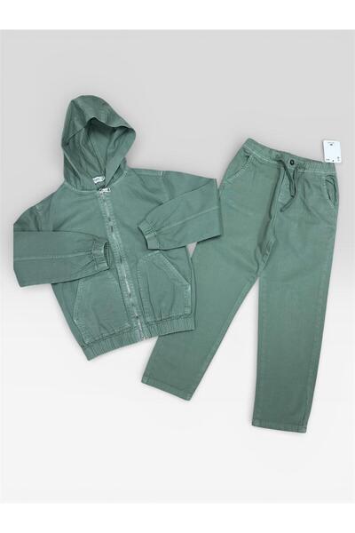 Esprix Kids Boy's Hooded Zippered Jacket and Pants Top and Bottom Set