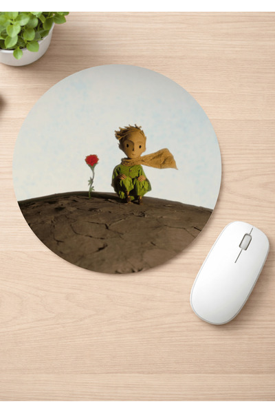 Eylül Design The Little Prince Printed Round Non-Slip Mousepad Ergonomic Mous...