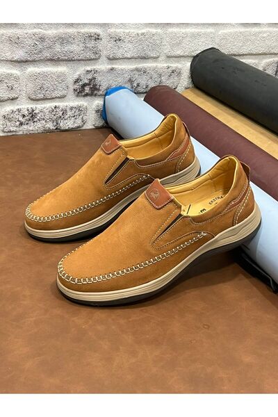 Deritarz Genuine Nubuck Leather Orthopedic Comfortable Lightweight Soft Secon...