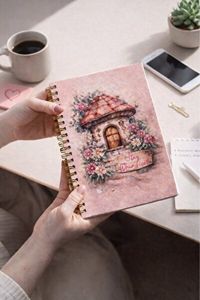 NİORE A5 Spiral Bound Cardboard Cover Lined School Notebook 160 Sheets