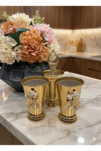 Zoe Home حامل أدوات المائدة الفاخر المطلي بالذهب على شكل فراشة - منظم للمطبخ ...