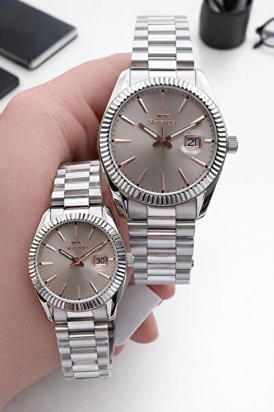 Slazenger Special 10 Atm Water Resistant Couple Watch with 2 Year Warranty fo...