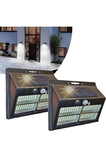 DERMONZER Solar floodlight with 180 LEDs. IP 65, 3 modes, 240° lighting angle...