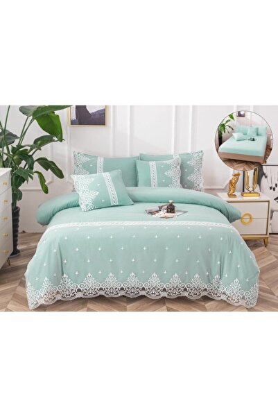 Casa Pucioasa Duvet Cover Set Set - 6 Pieces, Cotton, Embroidery and Elegant ...