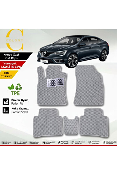 COLONY Renault Megane 4 Hücreli Premium 1.Kalite Eva Paspas Seti Paspas Takım...