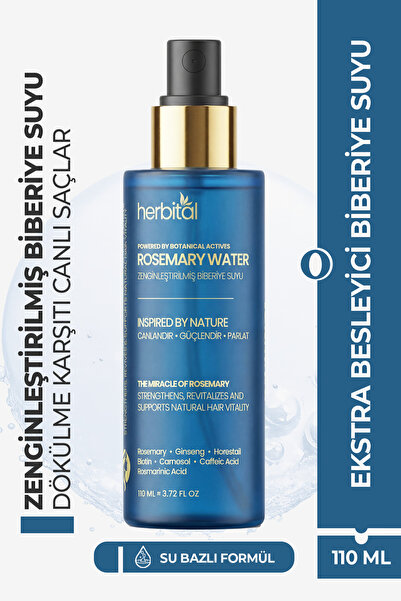 Herbital Biberiye Suyu | Yoğun Aktif Ekstraktlı | Hızlı Saç Uzatma – Biotin, ...