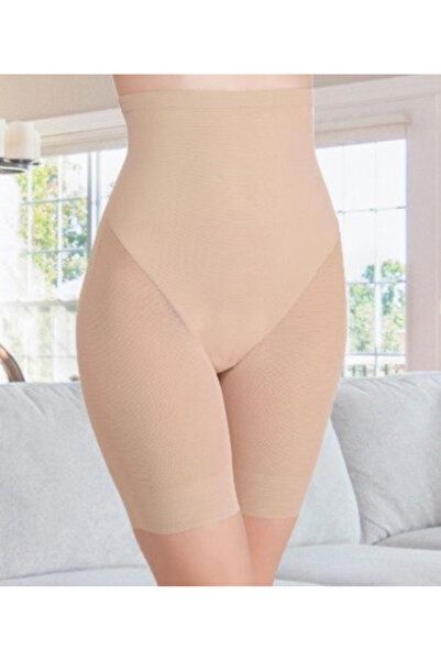 Mad Diva High Waist Shapewear Pants, Beige