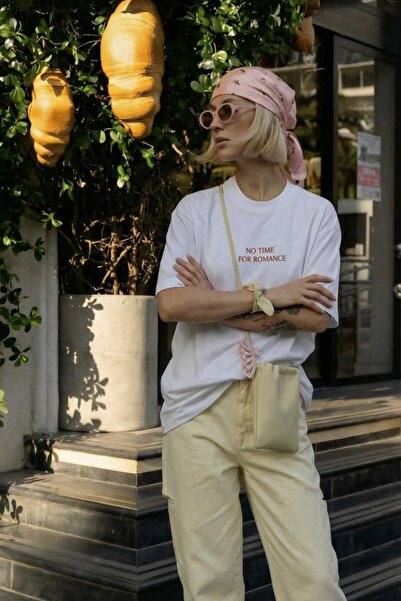 The Champ Clothing Tricou oversize pentru femei No Time For Romance, imprimat...