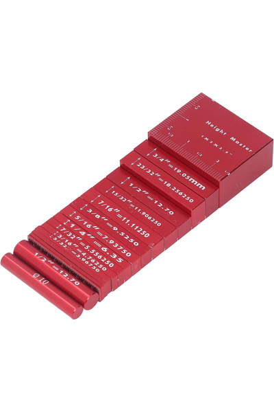 Pilipane Set of gauges for cutting wood and light metals 17 pieces aluminum