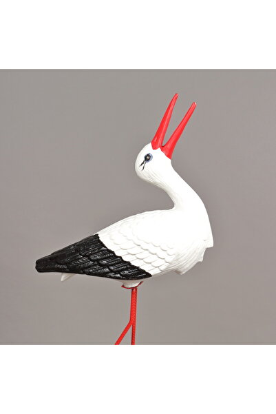 OEM Garden decoration, stork-shaped, made of plastic, 65 cm x 35 cm