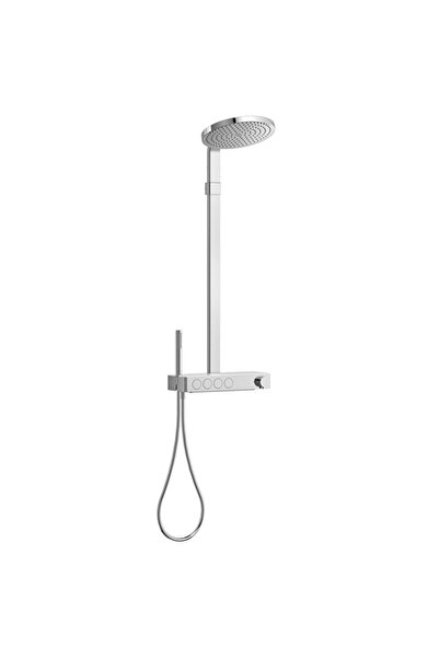 VitrA Prime Round 300 B Duş Sistemi Termostatik Banyo Bataryalı Krom A47313