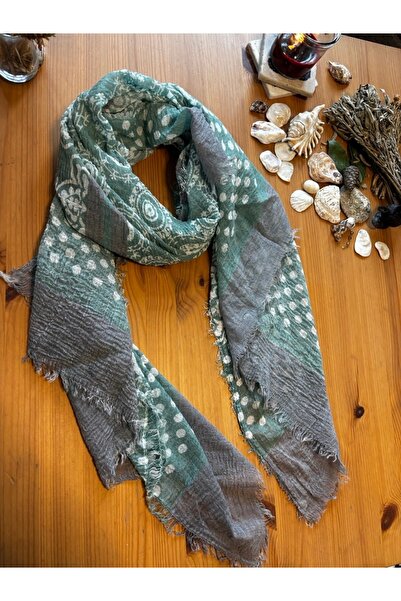 Chinko Softly Draped Printed Viscose Polyamide Shawl and Pareo