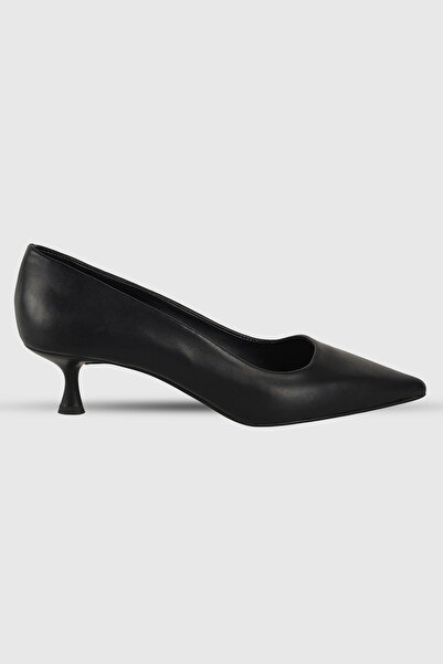 Modezya Kelly black matte pointed toe women's stiletto