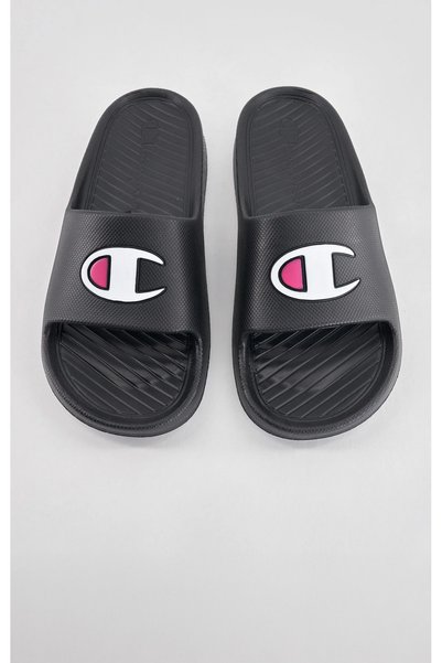 Champion Slide Maiorca Slide Black Women's Slippers - S11767-Kk002